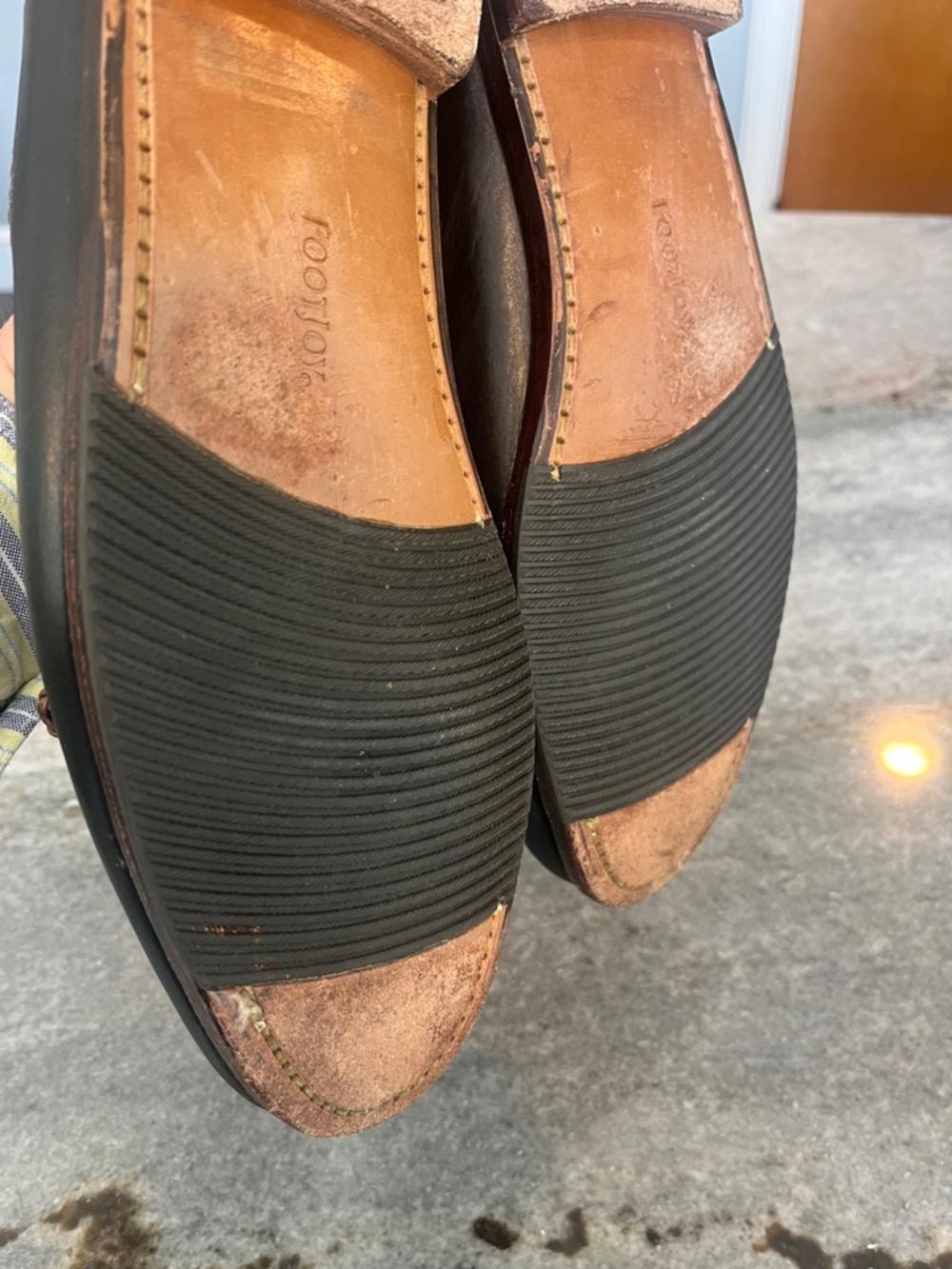 Footjoy  Men's Black and Brown Leather Moccasin Loafers size 13D - Picture 10 of 12